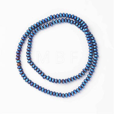 Matte Non-Magnetic Synthetic Hematite Beads Strands G-D800-09C-1