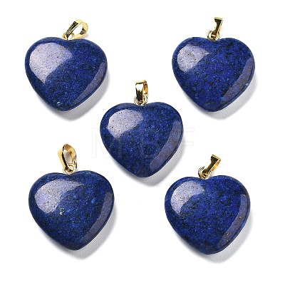 Dyed Blue Natural Sesame Jasper Pendants G-G956-B78-G-1