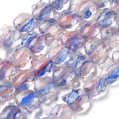 Inner Flower Handmade Lampwork Beads Strands LA-CBA3F7A-01E-1