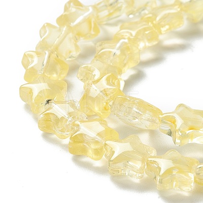 Transparent Glass Beads Strand X1-GLAA-F112-02D-1