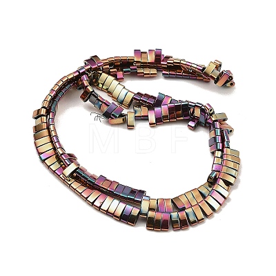 Electroplated Non-magnetic Synthetic Hematite Beads Strands G-G089-A02-07-1