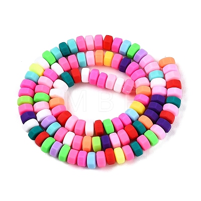 Handmade Polymer Clay Beads Strand CLAY-T021-01-1