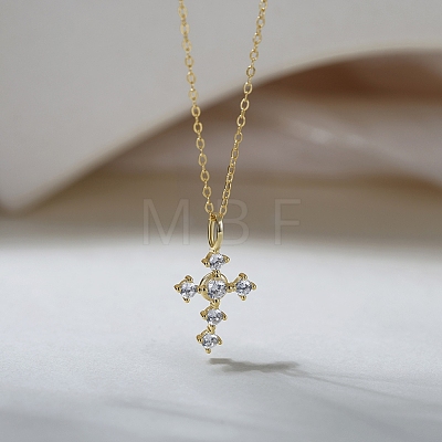 925 Sterling Silver Micro Pave 5A Clear Cubic Zirconia Pendants SE-CBA9BBC-05G-1