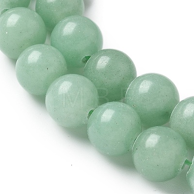 Natural Green Aventurine Round Beads Strands G-S150-8mm-2-1