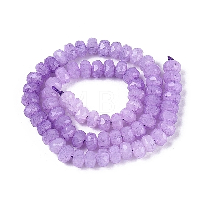 Imitation Jade Crackle Glass Beads Strands GLAA-N068-01A-A11-1