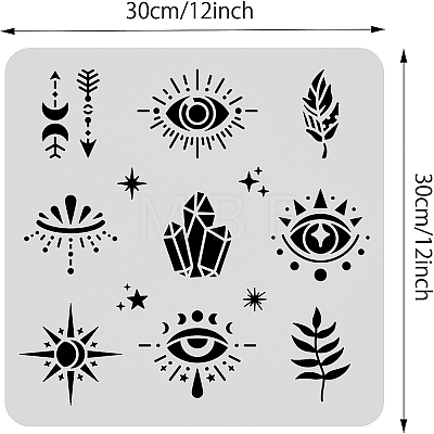 Large Plastic Reusable Drawing Painting Stencils Templates DIY-WH0172-733-1