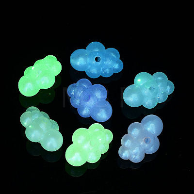 Transparent Acrylic Beads X-OACR-Z013-02B-1