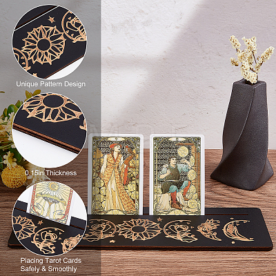 Gorgecraft 2 Sets 2 Style Wooden Tarot Card Stand Holder DJEW-GF0001-46A-01-1