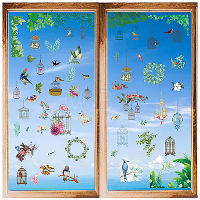 8 Sheets 8 Styles PVC Waterproof Wall Stickers DIY-WH0345-128-1
