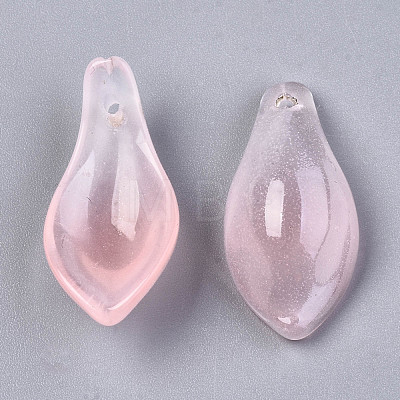 Two Tone Spray Painted Glass Pendants GLAA-N042-001A-D01-1