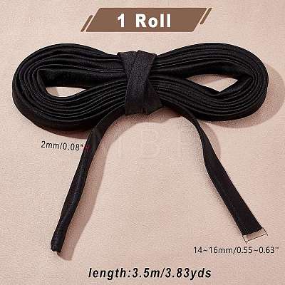 Satin Wedding Dress Back Tie Rope SRIB-WH0011-039B-1