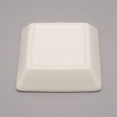 Porcelain Square Jewelry Holder DJEW-WH0050-10A-1