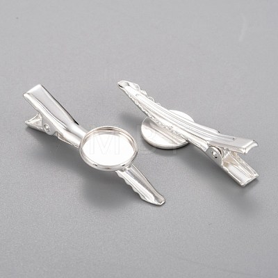 Iron Alligator Hair Clip Findings IFIN-Q101-12mm-10S-1