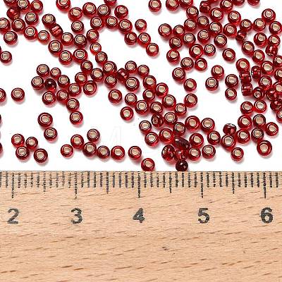 Silver Lined Glass Seed Beads SEED-H004-01B-1