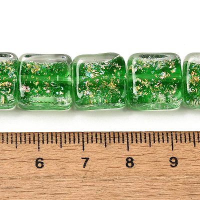 Handmade Dichroic Foil Glass Beads Strands DICH-U001-07E-1