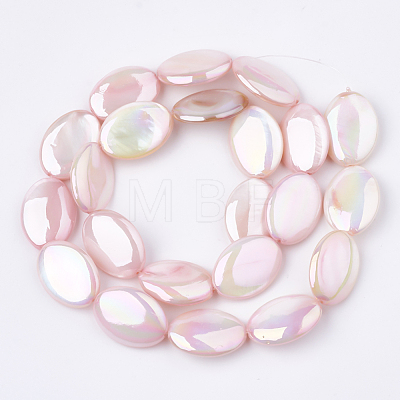 AB Color Freshwater Shell Beads Strands SHEL-S274-39E-1