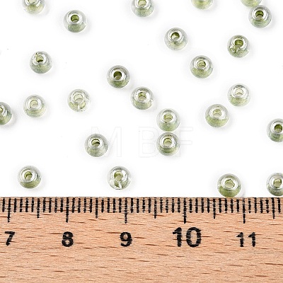 6/0 Transparent Inside Colours Glass Seed Round Beads X1-SEED-N006-004H-1