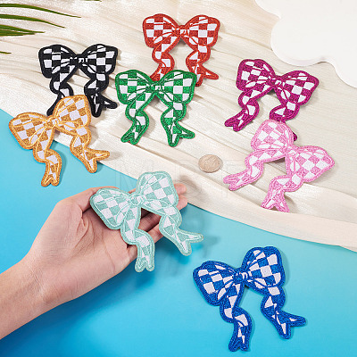 8Pcs 8 Colors Polyester Clothing Patches DIY-TA0015-31-1