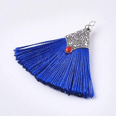 Polyester Tassel Pendant Decorations FIND-T036-01F-1