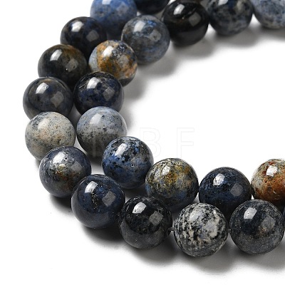 Natural Dumortierite Quartz Beads Strands G-H298-A06-04-1