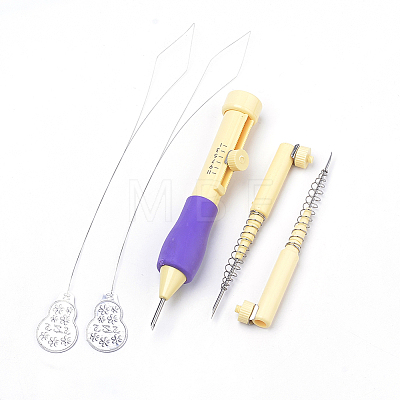 Plastic with Iron DIY Embroidery Magic Pen Set TOOL-Q010-19-B-1