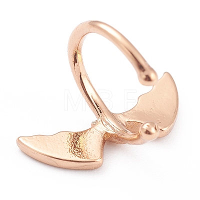 Brass Cuff Earrings for Halloween EJEW-L257-01C-1