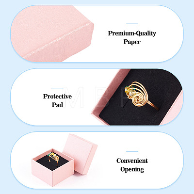 12Pcs Square Cardboard Jewelry Storage Boxes CON-TA0001-41-1