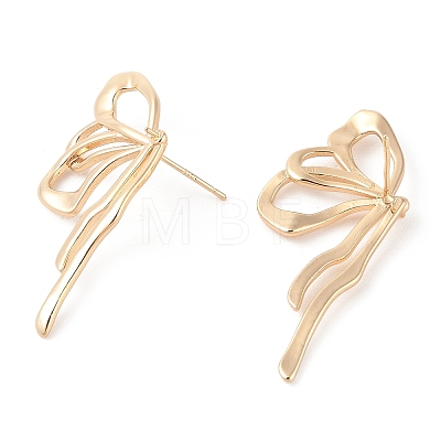 Brass Stud Earring Findings KK-N256-04G-1