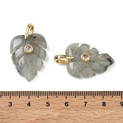 Natural Labradorite Pendants GG-CBA105B-01K-G-1