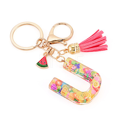 Fruit Series Letter Resin Keychains KEYC-TAC0033-02U-1