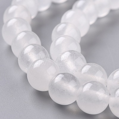 Natural White Jade Beads X-G-G766-B-38-1