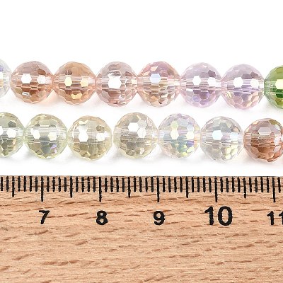 Electroplate Glass Beads Strands EGLA-D300-06-8mm-17-1