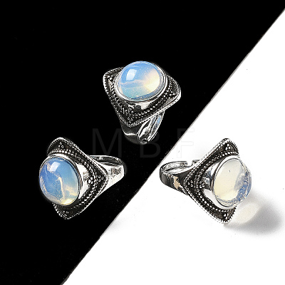 Opalite Adjustable Rings G-P560-03AS-06-1