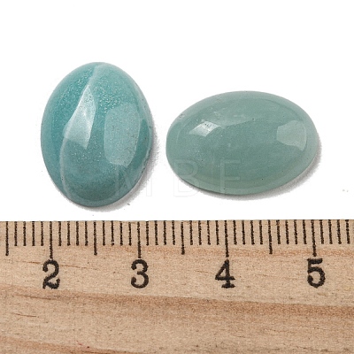 Natural Flower Amazonite Cabochons X-G-C115-01A-31-1