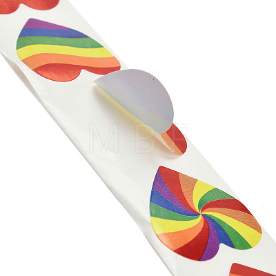 Pride Rainbow Valentine's Day Theme Heart Paper Picture Stickers STIC-Q015-02D-1