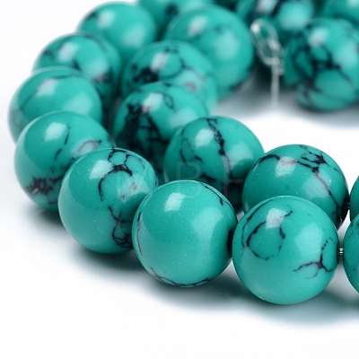 Synthetic Turquoise Beads Strand TURQ-H063-12mm-02-1