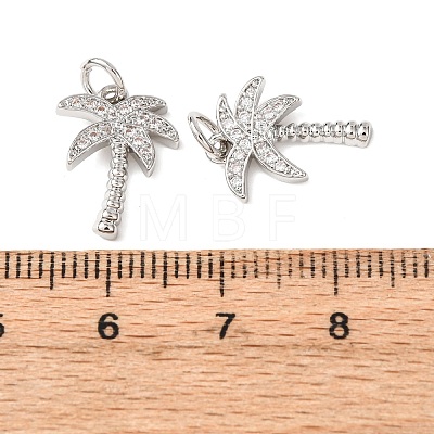Brass Micro Pave Cubic Zirconia Pendants ZIRC-K070-38P-1