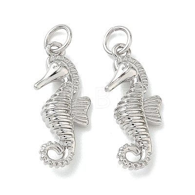 Brass Micro Pave Cubic Zirconia Animal Pendants KK-H280-05C-P-1