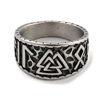 304 Stainless Steel Ring RJEW-B055-04AS-03-1