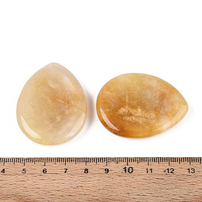 Natural Topaz Jade Worry Stones for Anxiety G-T144-13B-1