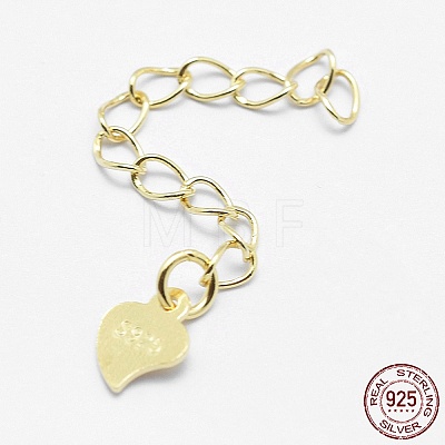 925 Sterling Silver Extender Chains STER-F032-10G-1