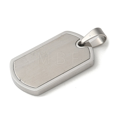 304 Stainless Steel Stamping Blank Tag Pendants STAS-G346-20P-1