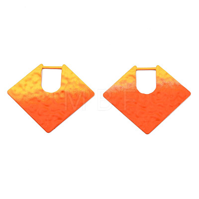 Spray Painted Iron Pendants IFIN-N008-032C-1