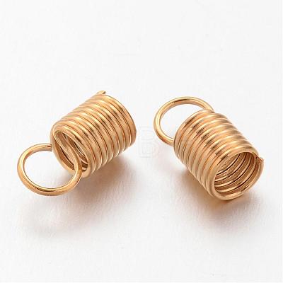 Ion Plating(IP) 304 Stainless Steel Coil Cord End STAS-K108-13G-1