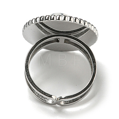 304 Stainless Steel Open Cuff Rings RJEW-C079-16P-1