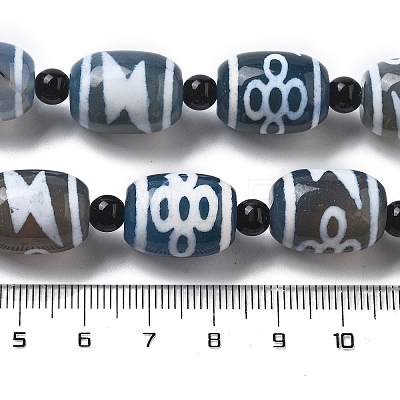 Tibetan Style dZi Beads Strands G-NH0037-C05-02-1