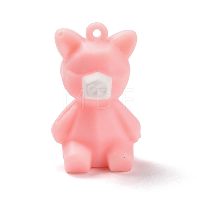 PVC Faceted Cartoon Pig Pendants FIND-B002-16-1