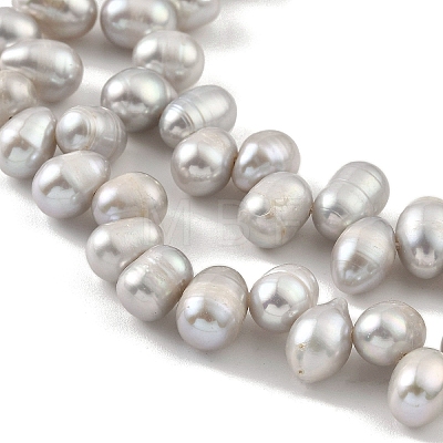 Dyed Natural Cultured Freshwater Pearl Beads Strands PEAR-A006-28B-1