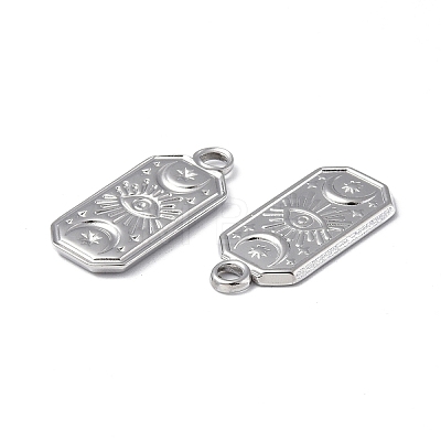 304 Stainless Steel Pendants STAS-C066-23P-1