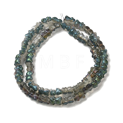 Electroplate Glass Beads Strands EGLA-Q127-A02-01A-1